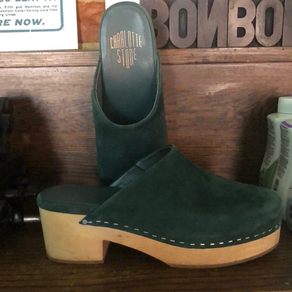 Charlotte Stone Martino clog in Emerald size 8